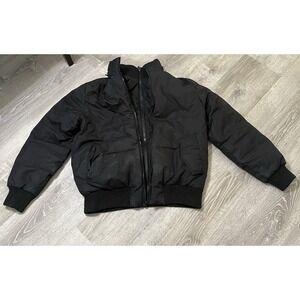 Hawke & Co Puffer Jacket Men's Medium Black Full Zip Coat